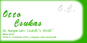 otto csukas business card